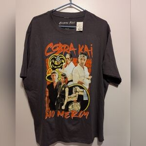 Gray Graphic T-Shirt Cobra Kai